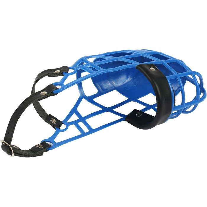 Нашийник-маска для грейхаундів (довгоносі) 101 Windhund – легкий, дихаючий, безпечний для прогулянок, ветеринара та захисту від отруєнь. Міцний та довговічний. Синій.