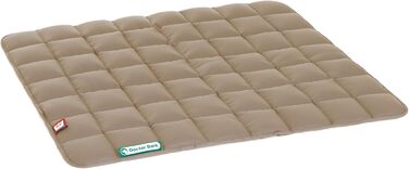 М'яка та якісна лежанка для собак середніх порід Doctor Bark, 80x70 см, Goldbraun (золотисто-коричнева), для дому та вулиці, витримує прання до 95°C