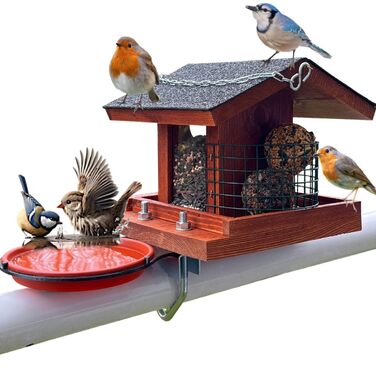 Дім для птахів на балкон: дерев'яний, ручної роботи, для саду та балкону, вологостійкий