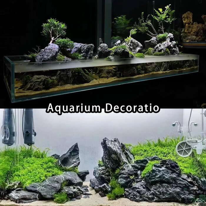 Натуральний камінь Seiryu-Felsenstein 11 LB для акваріума, декор з натурального сланцю 3-8 дюймів для акваріумів, ландшафтного дизайну, мініатюрних садів, феєричних композицій