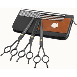 Набір професійних ножиць для грумінгу тварин, нержавіюча сталь, для собак, котів та інших тварин