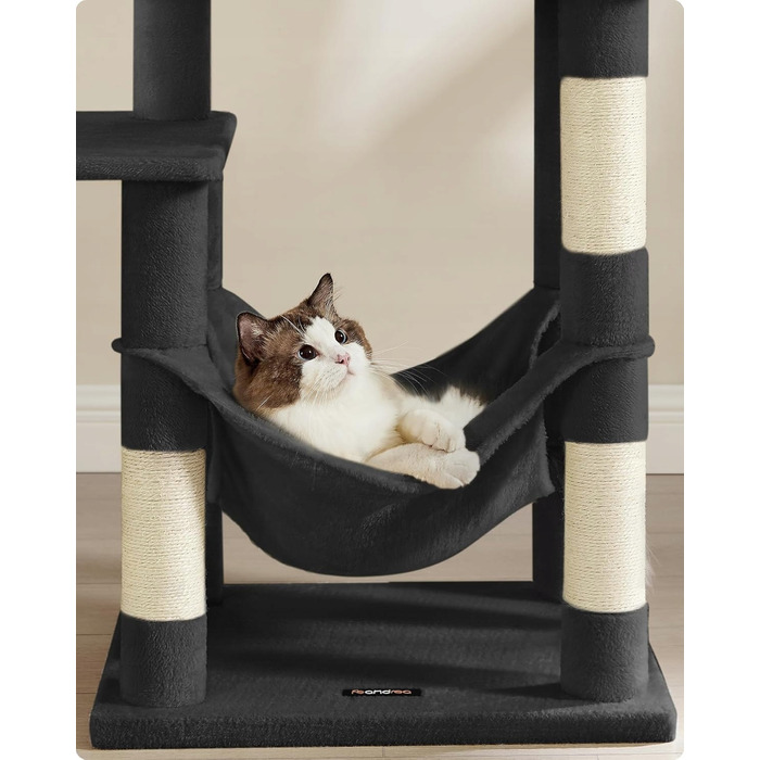 Комплекс для котів Feandrea 101: низька дряпачка, лежанка та стовпчик для точіння (160 см)