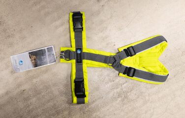 ANNYX Brustgeschirr Protect - захисний жилет для грудей, оранжевий/коричневий, розмір L (M, 1 шт.), жовто/сірий