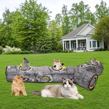 Туннель-іграшка для котів Yunso: інтерактивний, складаний, 150x65x25 см