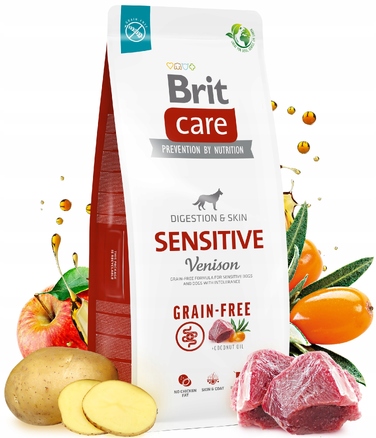 Корм для собак Brit Care Grain-Free Sensitive з олениною Karma, 3 кг