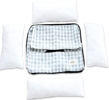 Килимок для собак/кішок, бавовняний льон, в клітинку, дихаючий, з неслизьким дном, заспокійливий, знімний матрац, розмір S, кольору абрикос