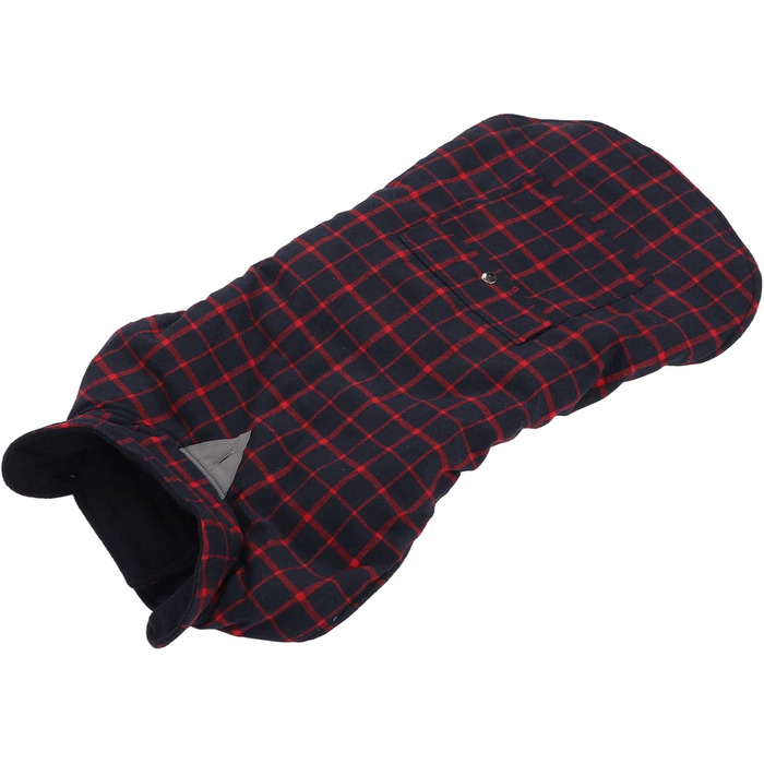 Зимовий теплий одяг для собак, вітрозахисний, в клітинку, для малих, середніх та великих собак, тепла флісова куртка для активностей на холоді (розмір S, S)