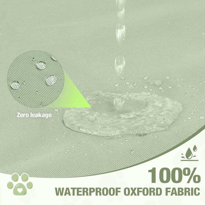 Надувне ліжко для собак Lekereise Outdoor, 126x66x12 см, водонепроникне, для середніх та маленьких собак, знімний чохол, для відпочинку в подорожах та на вулиці (зелене, XL)