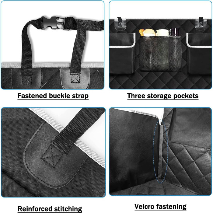 Захисна килимок у багажник для собак Hyundai Tucson Kona Ioniq Ioniq 5 Nexo Bayon, водовідштовхувальний, чорний