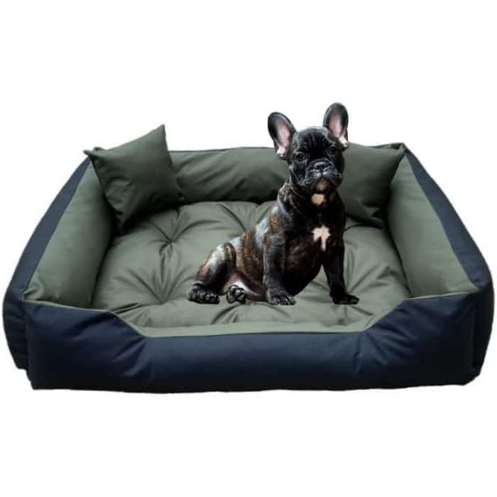 Лежанка для собак Dogs4Life XXL: водовідштовхувальна, для вулиці, 75x65 см, зелена