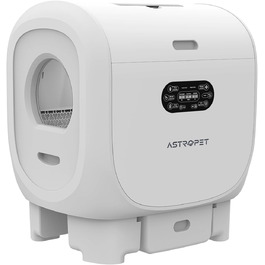 AstroPet 101L Самоочищаючий туалет для котів XXL, автоматичний лоток для кількох котів, з двома входами, UV-стерилізацією, дезодорацією іонізатором, керуванням з клавіатури
