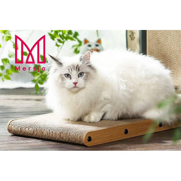 Кутовий кігтеточка для котів Mersjo SNAPPY 60 см 2в1