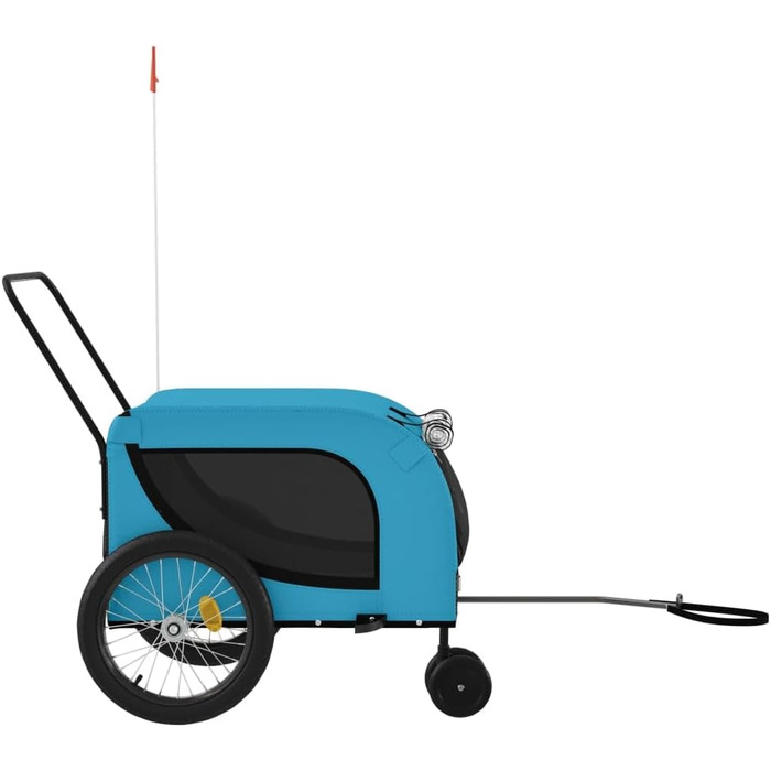 Причіп для велосипеда для собак, блакитний та чорний, Oxford-Gewebe & Eisen, LH3049