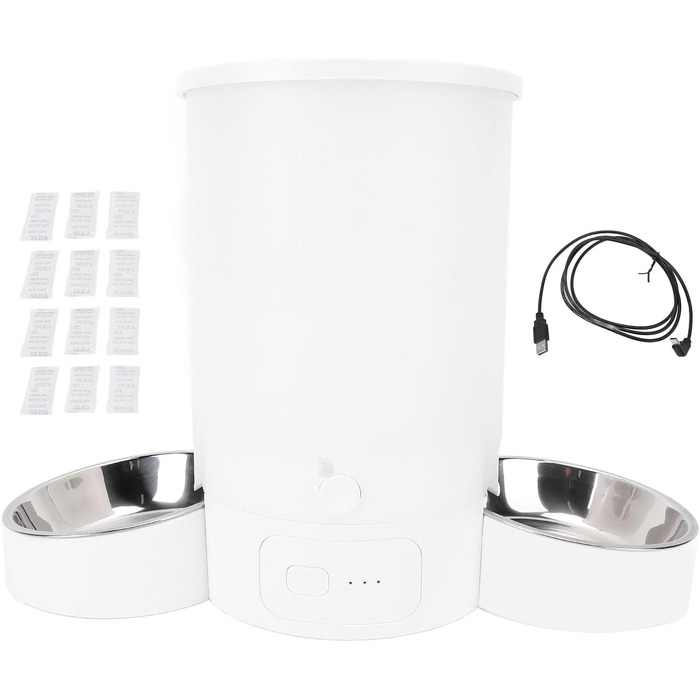 Автомат годування котів Ejoyous з 2 мисками, 3л, WiFi, програмування, запис голосу, керування через додаток