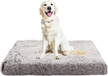 М'яке ортопедичне ліжко для собак та котів, 100x60x10 см, хакі