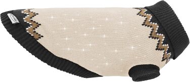 Пуловер для собак Record Marzipan: теплий, стильний, бежевий, довжина спини 45 см