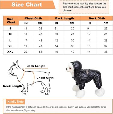 Водонепроникний теплий зимовий одяг для собак Petcute з капюшоном. Куртка-пуховик для маленьких, середніх та великих собак. Чорний колір, розмір M