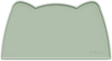 Підкладка під миску для собак та котів OHMO, силіконова, неслизька, вологостійка, 46x25 см, світло-зелена