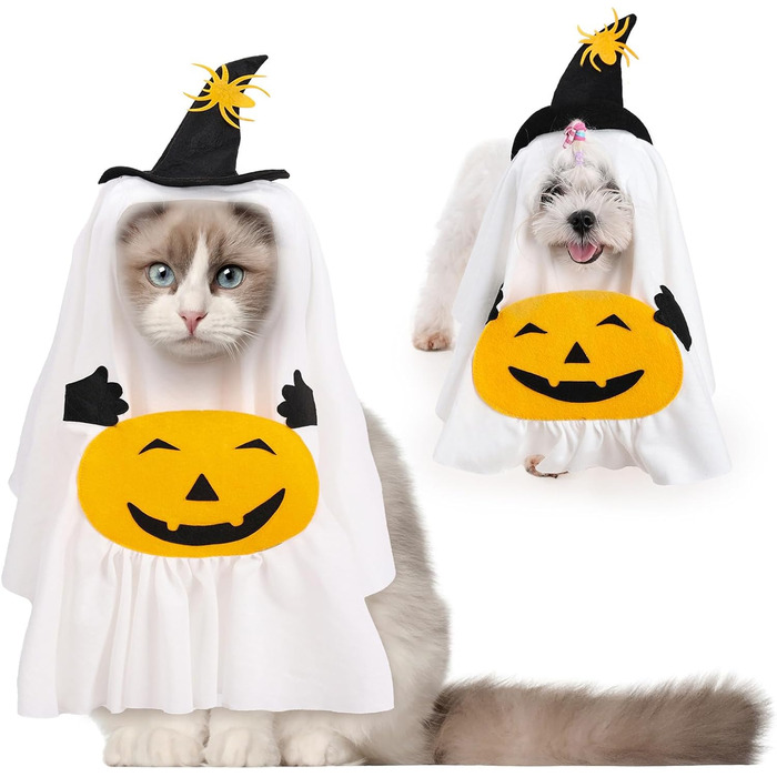 Костюм на Хелловін для домашніх тварин BT Bear, павук, для собак, розмір L, білий