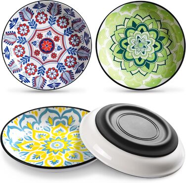 Набори мисок для котів з кераміки з силіконовим дном (4 шт.) - антиковзаючі, безворсові, для корму та води