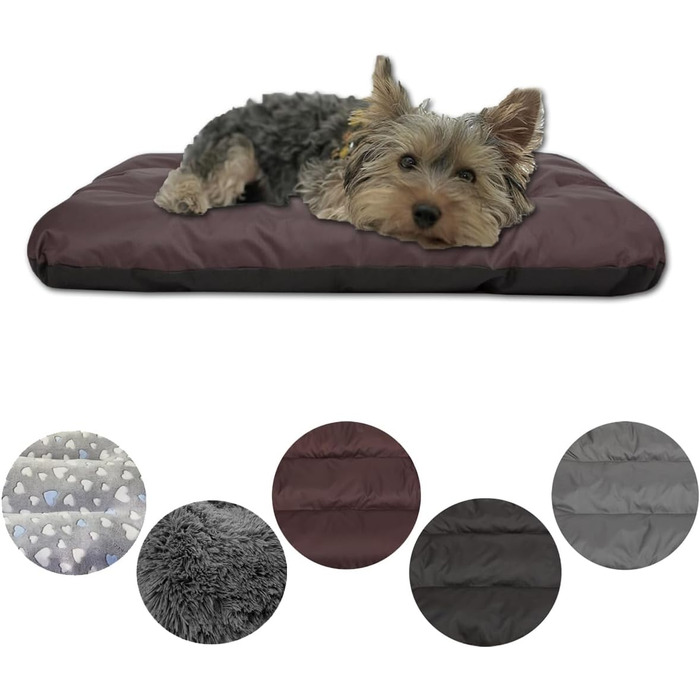 Килимок для собак, лежанка для собак, матрац для собак - зручний лежак для вашого улюбленця (60x50x6 см, Колір: Коричневий Оксфорд)