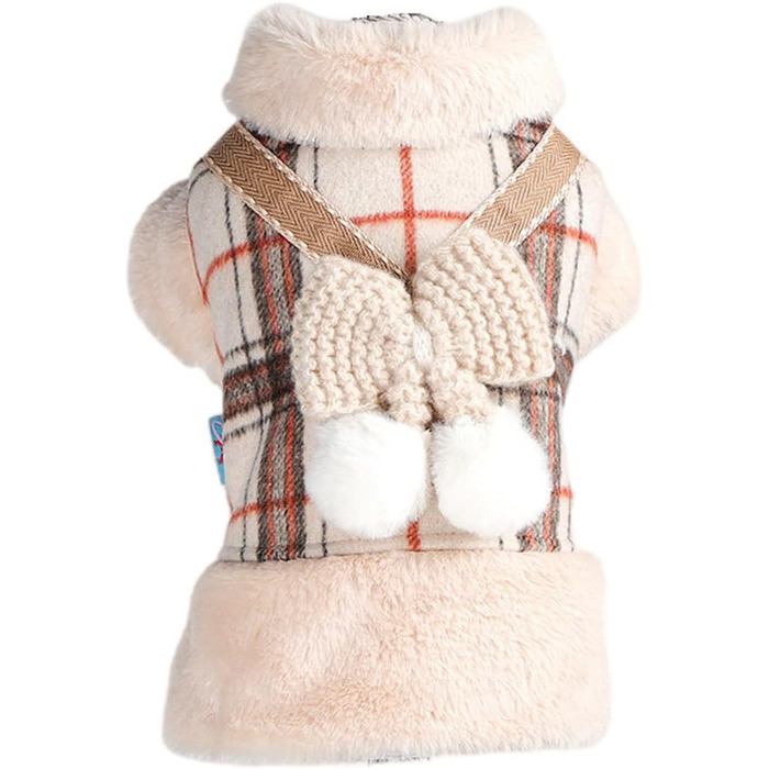 Тепла куртка для собак з флісовою підкладкою - зимовий теплий одяг для цуценят та домашніх тварин. Захист від вітру та холоду.