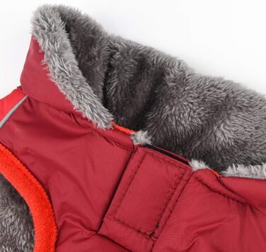 Водонепроникний теплий дощовик для собак з отвором для шлейки, XL, червоний