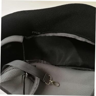 Сумка-переноска для тварин BESPORTBLE: міцна переноска для собак та котів, з вентиляційними вікнами та регульованими ременями, для подорожей з маленькими тваринами та цуценятами (чорна)