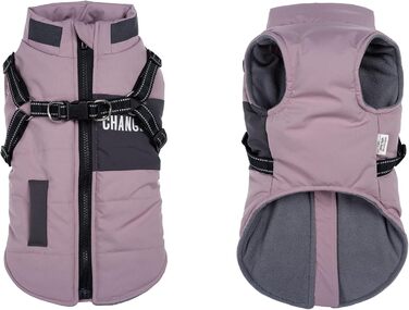 Теплий зимовий одяг для собак: куртка, жилет, плащ для маленьких та середніх порід, рожевий