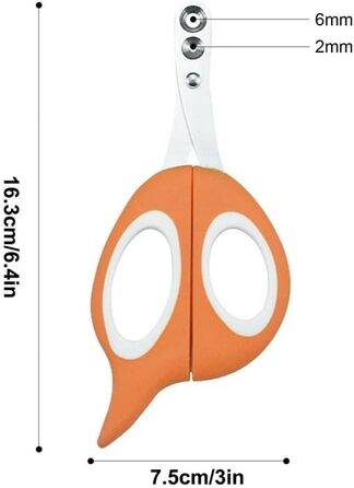 Тримери для кігтів котів з захистом, подвійний отвір, для котів, кошенят, собак, 3 шт. помаранчевого кольору