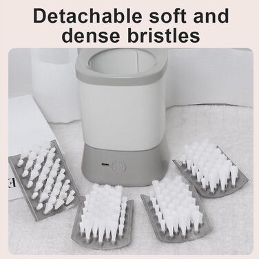 Електрична мийка для лап собак Fockety, автоматичний очищувач лап для цуценят, перезаряджається, білий, для собак та котів середніх розмірів