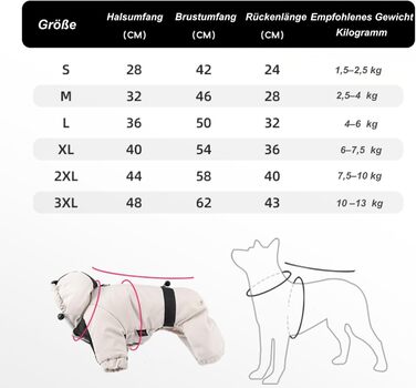 Зимовий теплий одяг для собак: бавовняна куртка з кільцем D, матеріал графен, водонепроникний. Ідеально для зимових прогулянок, подорожей та ігор зі снігом (S, Рожевий) S Рожевий