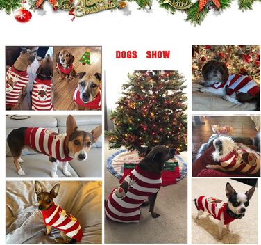 Пуловер для собак на Новий Рік: теплий в'язаний пуловер для домашніх тварин, теплий, модний, для святкування, подарунок, розмір XXL