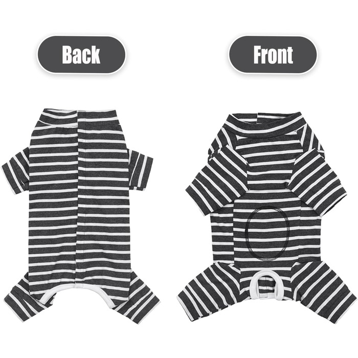 Комбінезон для собак після операції Axcimond, сірий, L, захисний одяг для відновлення, хірургічний костюм для тварин