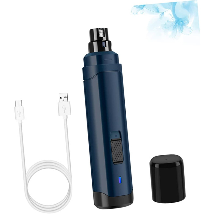 Електричний триммер для кігтів домашніх тварин BESPORTBLE з USB-зарядкою, ABS-матеріал, тихий мотор для собак та котів