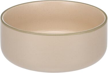 Миска для собак Кераміка велика 1,5л, миється в посудомийній машині, кругла, бежева, Flamingo Weiß