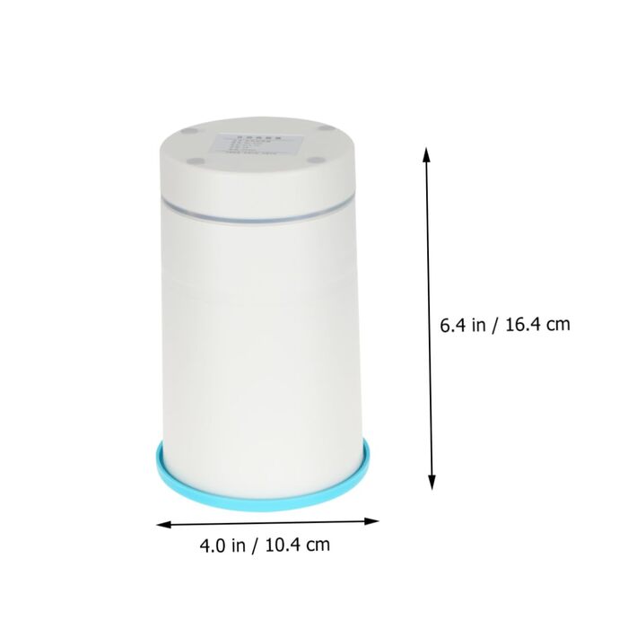 Електричний очищувач лап для тварин HEMOTON з USB-зарядкою та функцією масажу. Ротаційний інструмент для чищення лап. Синій та білий.