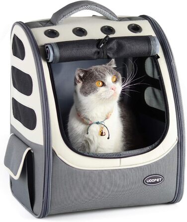 Рюкзак для котів та собак, великий, на 2 тварин, для подорожей, схвалений авіакомпаніями