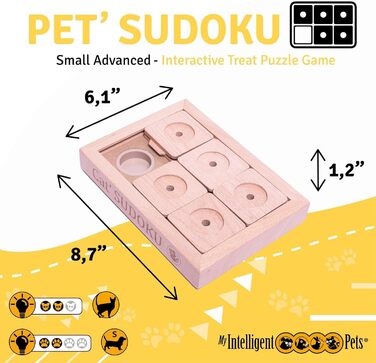 Інтерактивна іграшка-головоломка для собак і котів Sudoku Small Advanced, інтелектуальна іграшка для розвитку, ігровий тренажер для домашніх тварин
