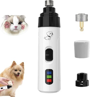 Keleno TrimNox™ Pro: тиха, ергономічна машинка для догляду за кігтями тварин (2 насадки, 1 машинка)