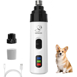 Електричний точило для кігтів домашніх тварин, для собак та котів, тихий, з алмазним насадженням