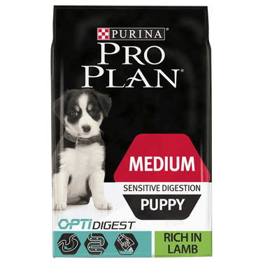 Корм PRO PLAN Puppy для цуценят середніх порід із чутливим травленням, ягня, 3 кг