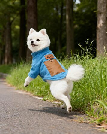 Обігріваючий зимовий пуховик для собак MYI, теплий, для малих, середніх та великих собак, тепла куртка для дому/на вулицю, синій, L (без акумуляторів), синій, довжина спини 30 см