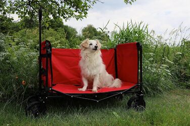 FROSAL Візок для собак Бруно сірий складний | Транспортний візок для собак з легким доступом