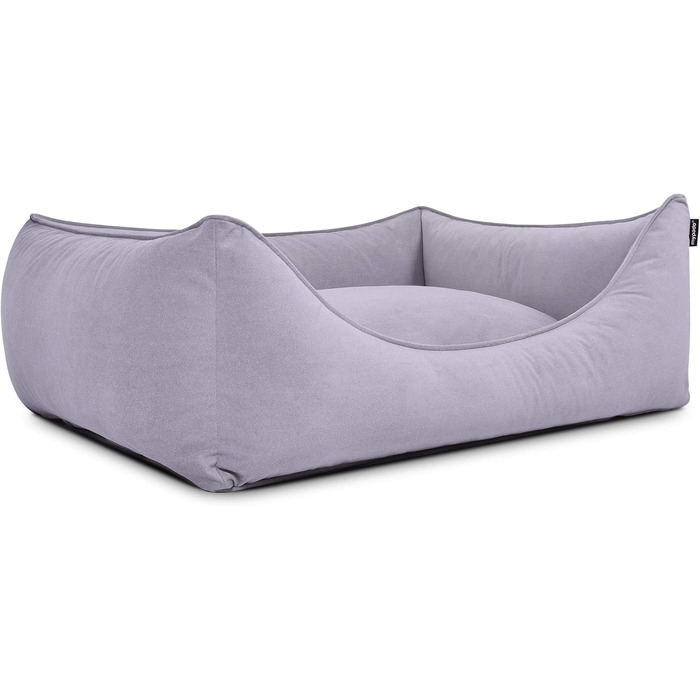 Крісло-ліжко для собак Dreamy з мікрофібри, ортопедичне, 130x110 см, срібне