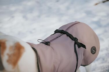 HUNTER Hundemantel Uppsala: рожевий теплий дощовик для собак, 2в1, розмір 35