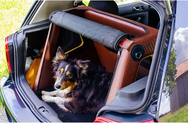 Транспортна переноска для собак Tami: переноска-автабокс, клітка для собак, переноска для подорожей, автотранспорт, з біо-печивом Dog-Vita