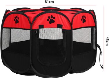 Змінний вольєр для цуценят Greensen: портативний, 600D Oxford, для собак, кроликів, морських свинок, котів (внутрішній/зовнішній)