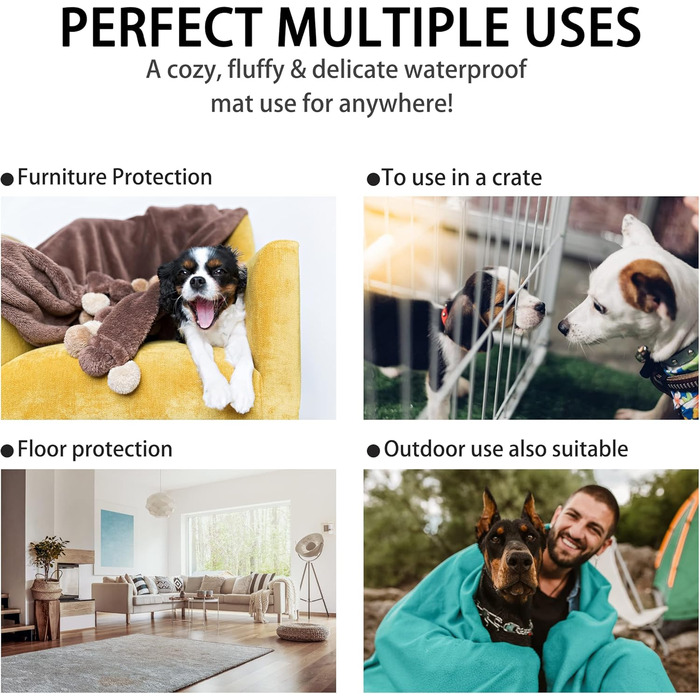 Водонепроникний килимок для котів та собак Kritter Planet, складаний, миючий, 80 x 60 см, чорний