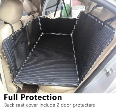 Підстилка для собак у машину: розширювач заднього сидіння, захист від бруду, для SUV, LKW (Чорний)